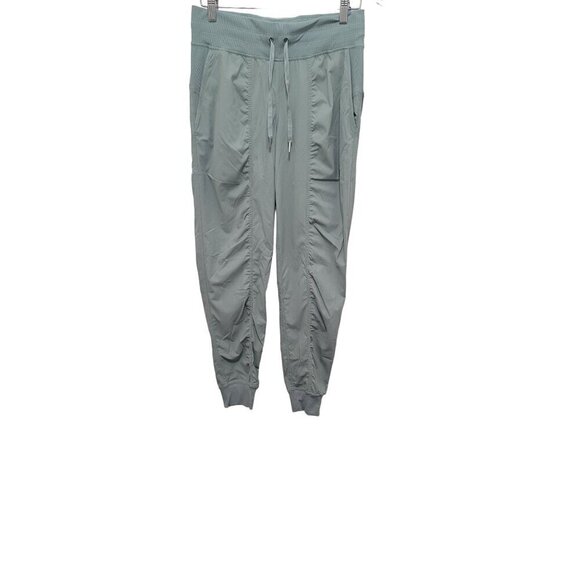 NEW LULULEMON WOMEN'S DANCE STUDIO MID RISE GREEN LOSS PANTS REGULAR SIZE 6 - Picture 1 of 12